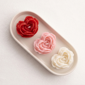 Rose Petal Trio Candle Set ( Pack of 3 )