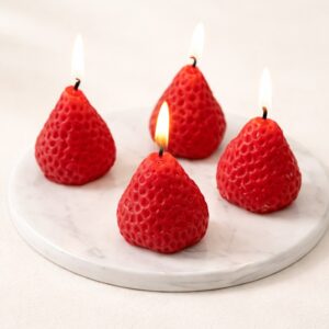 Strawberry Glow Candle ( Pack of 4 )